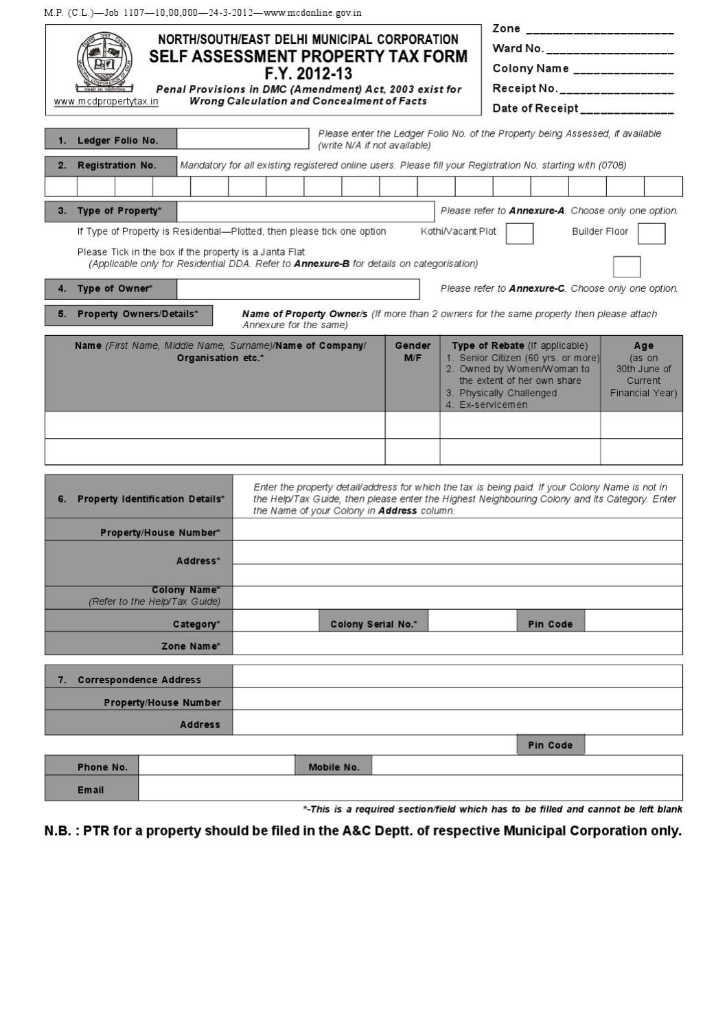 print receipt of mcd property tax