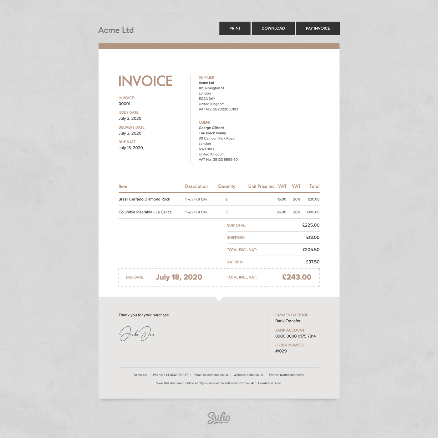 print receipt on shopify
