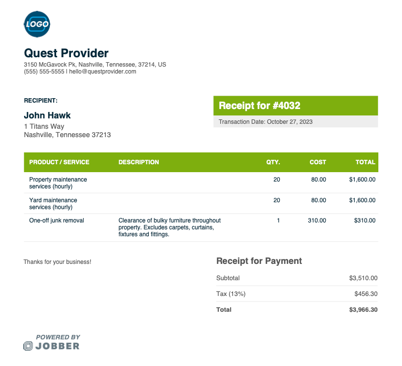 print receipt online free