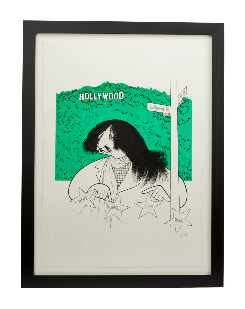 THE BEATLES | AL HIRSCHFELD SIGNED RINGO STARR VISITS HOLLYWOOD ...