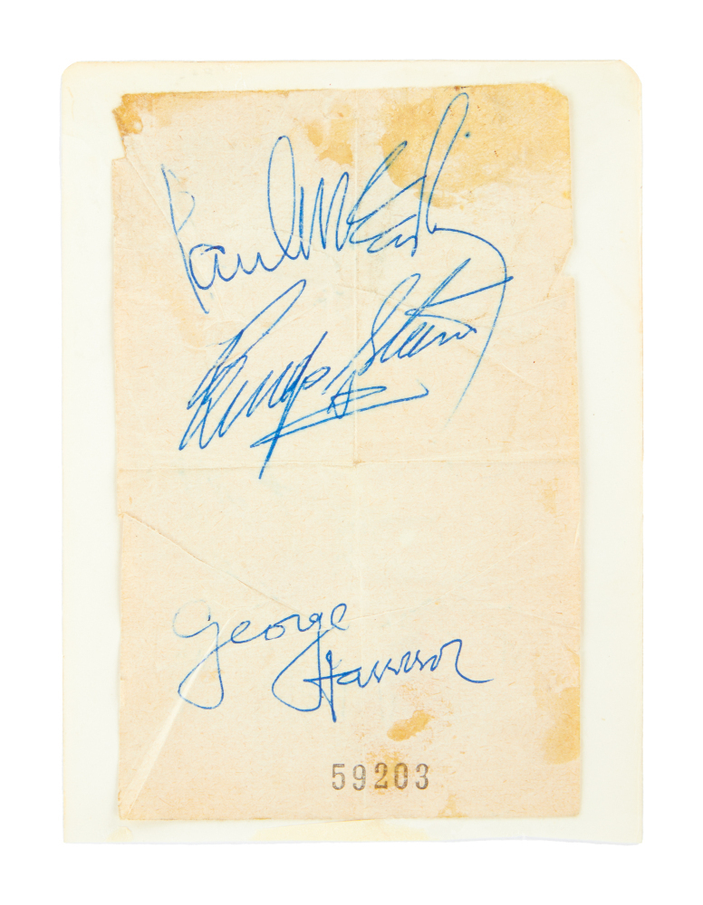 THE BEATLES: PAUL MCCARTNEY, GEORGE HARRISON, AND RINGO STARR ...