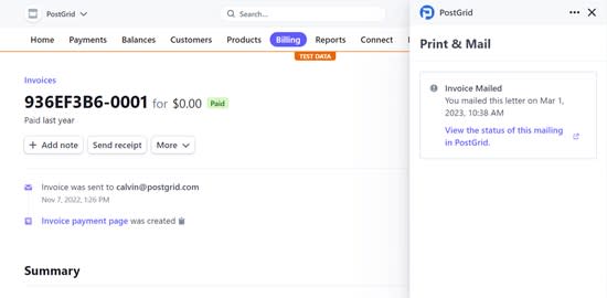 print receipt stripe