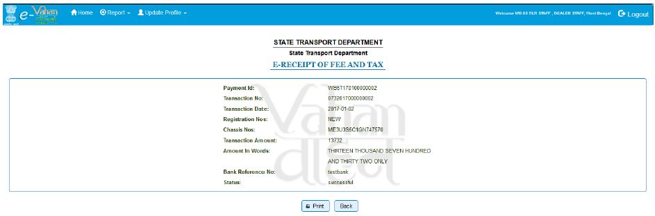 Online Payment of Motor Vehicle Taxes and Fees - Conditions - WBXPress