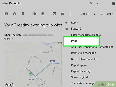 How to Print Uber Receipts: 9 Steps (with Pictures) - wikiHow Tech