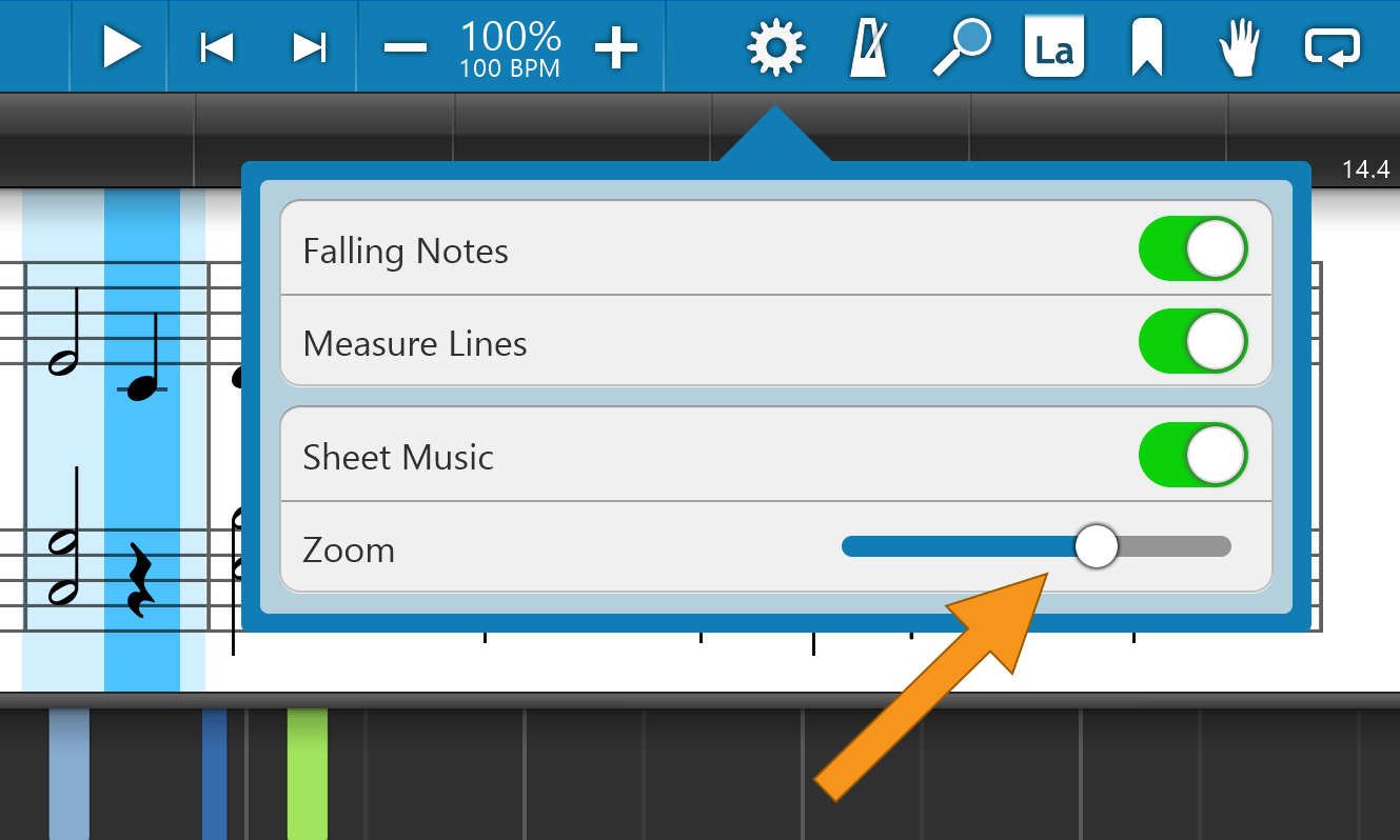 Enabling sheet music