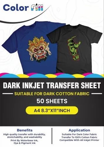 print transfer paper sizes