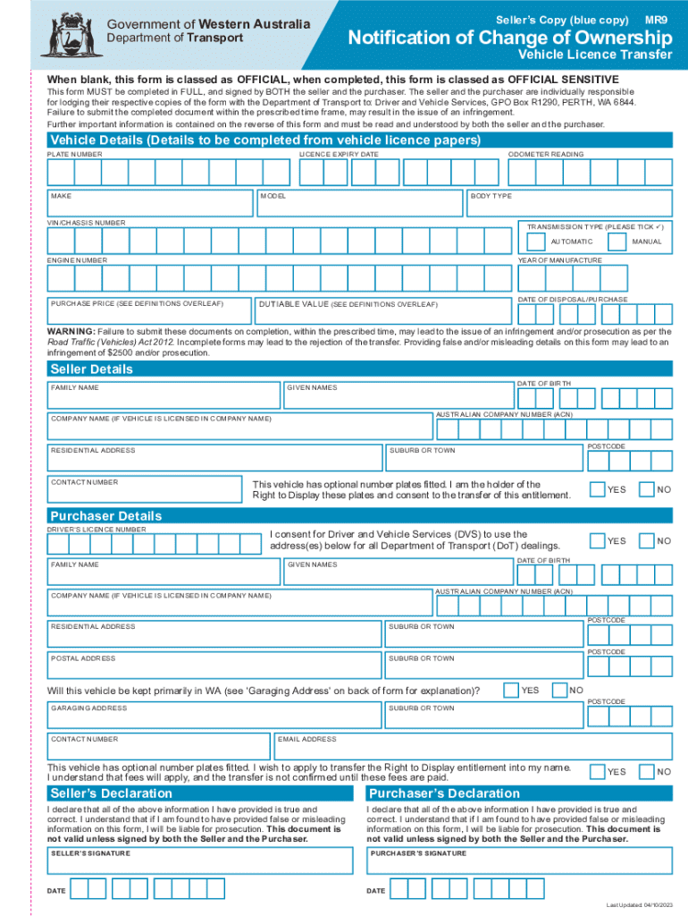2023 WA Form MR9 Fill Online, Printable, Fillable, Blank pdfFiller Worksheets Library