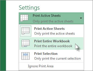 Print a worksheet or workbook - Microsoft Support