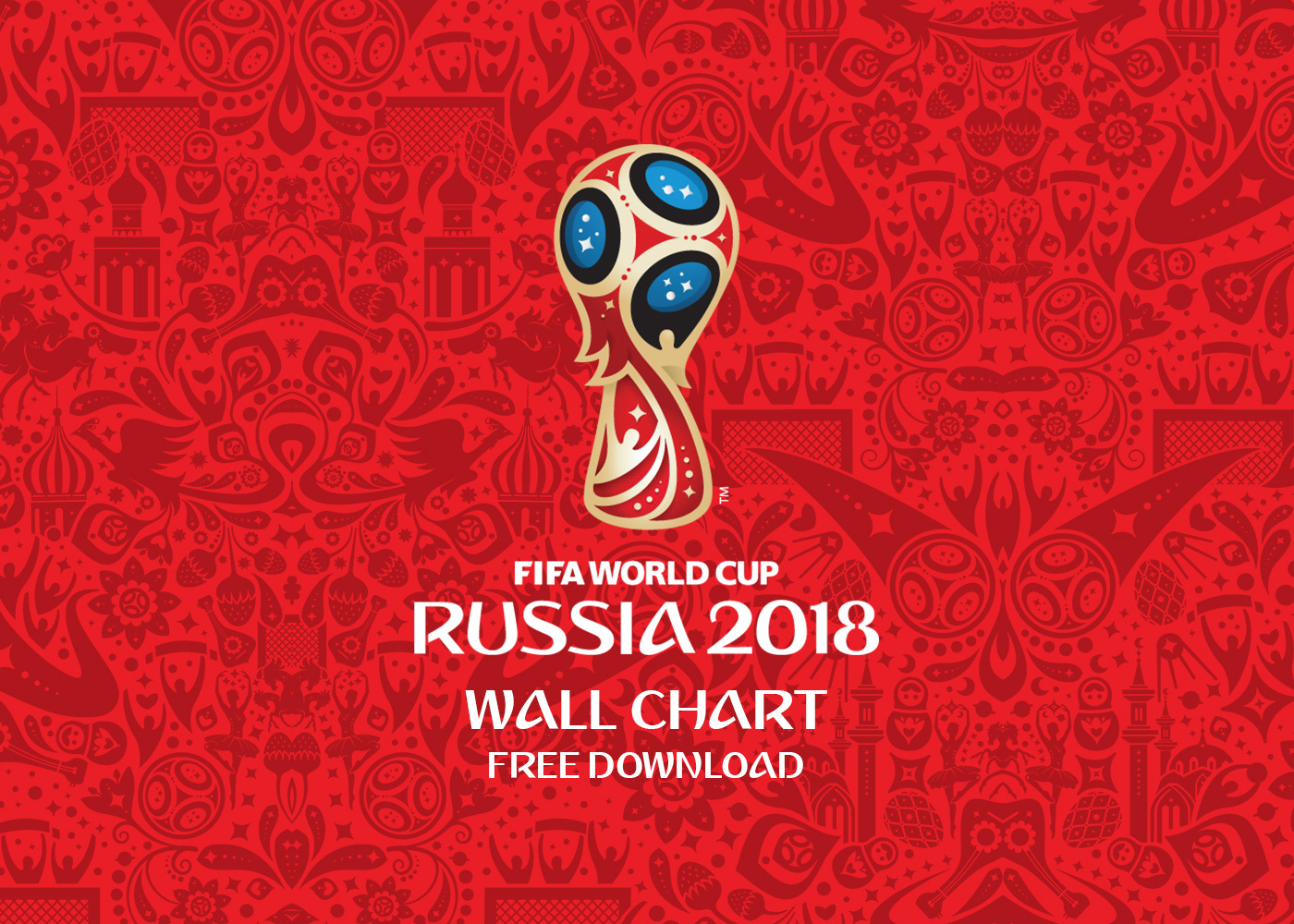 print world cup wall chart 2018