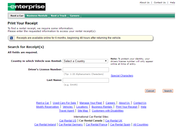 Print Your Receipt - Enterprise