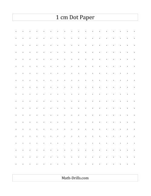 printable 1 cm dot paper
