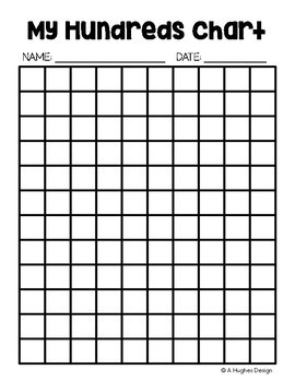 FREE Hundreds Chart Printables: 100 and 120 by Ashley Hughes Design