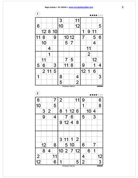 Digital】Printable Sudoku Puzzles - Vol. 1 | More than 300 Puzzles ...