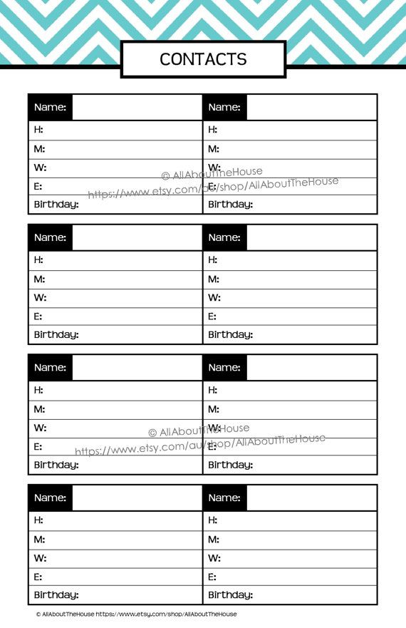Printable Planner Daily Planner Weekly Planner Calendar Diary PDF ...