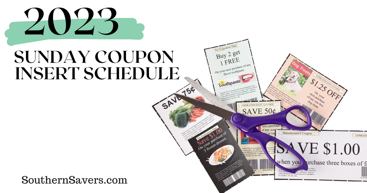 printable 2018 coupon insert schedule