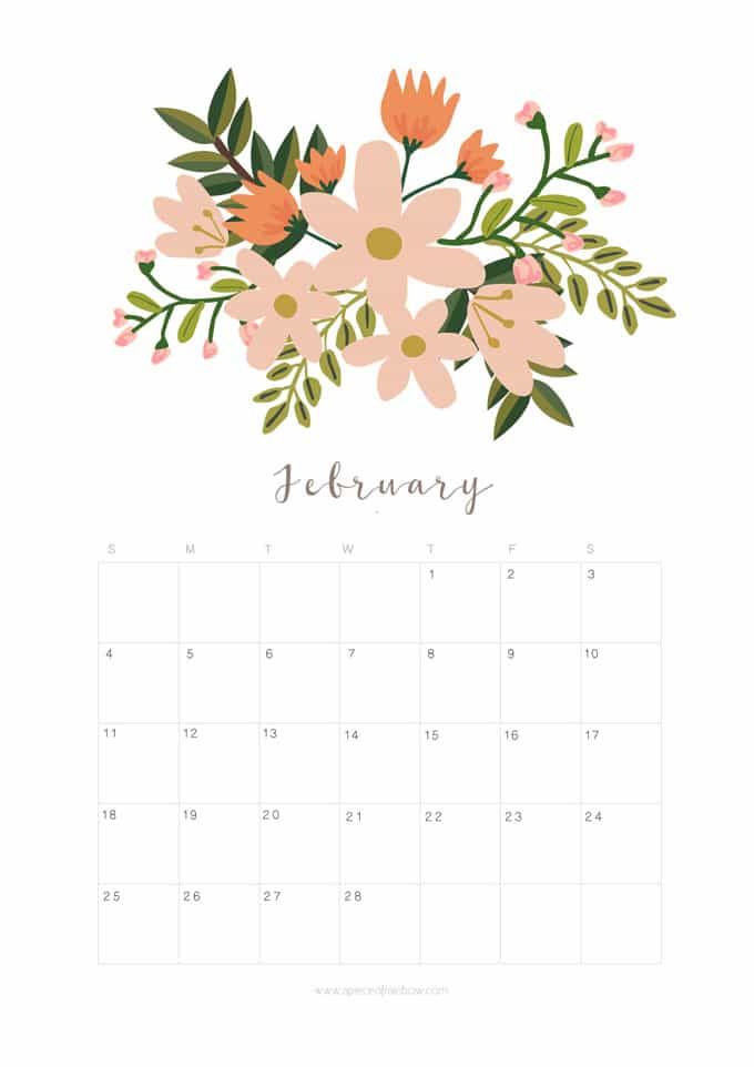 printable 2018 planner by month