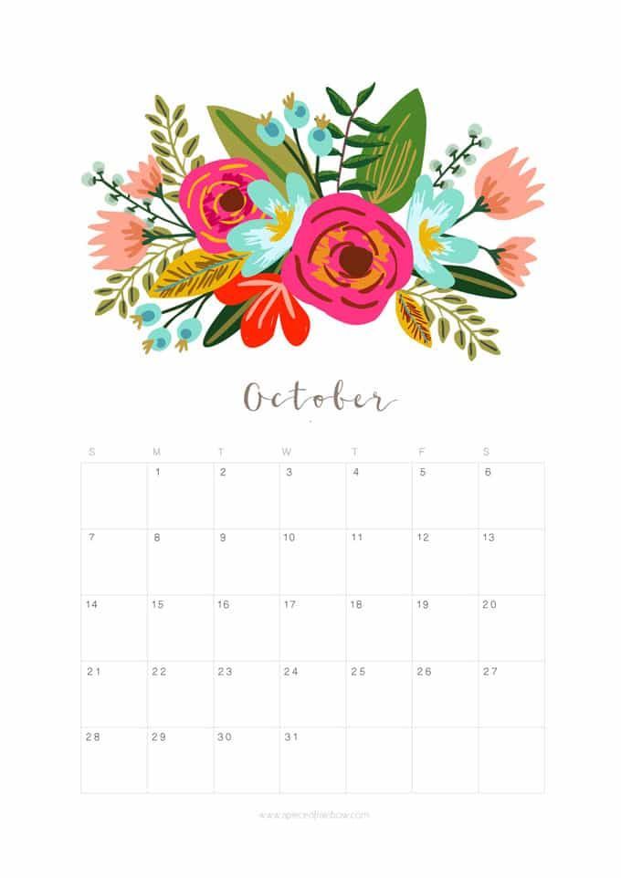 printable 2018 planner by month