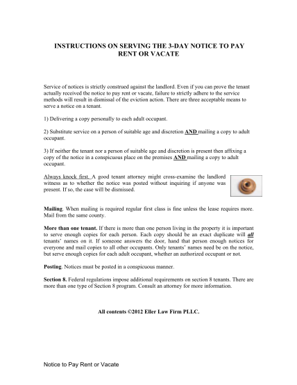 printable 3 day eviction notice florida