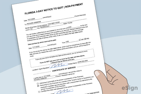 printable 3 day eviction notice florida