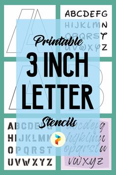 printable 3 inch stencils