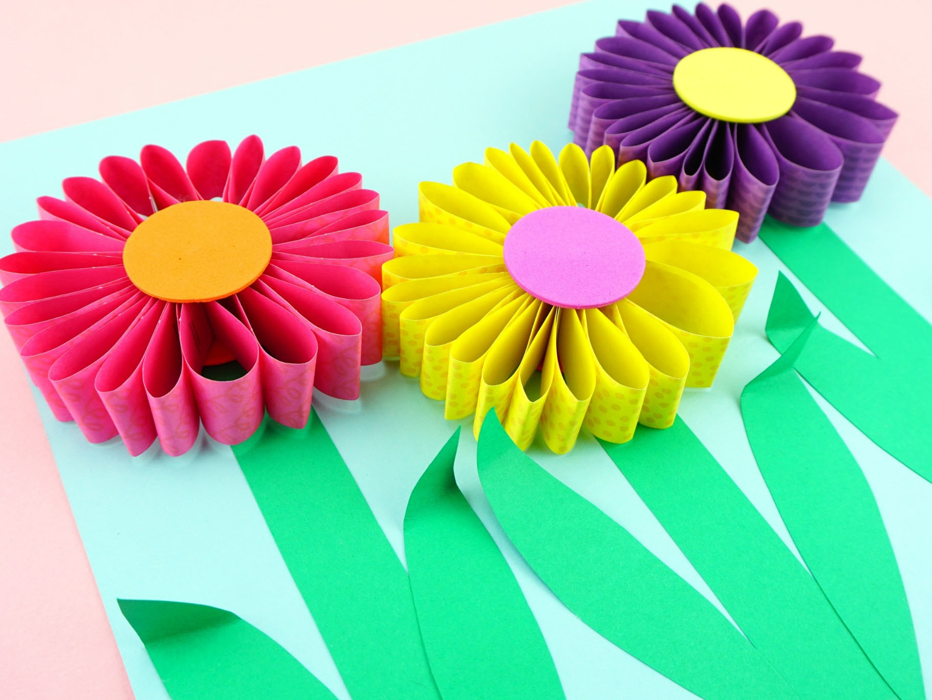 printable 3d flower template cut out
