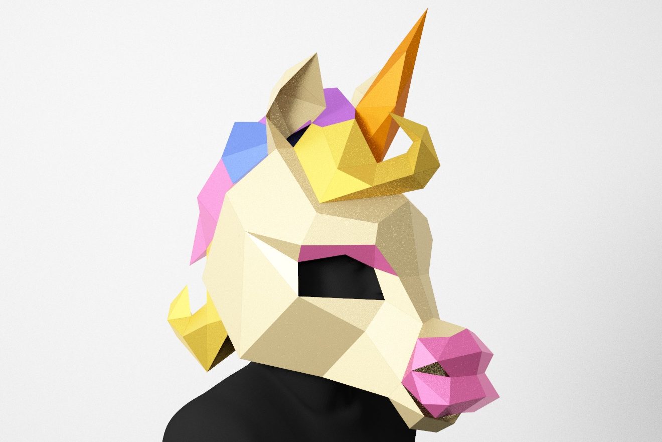 printable 3d unicorn mask