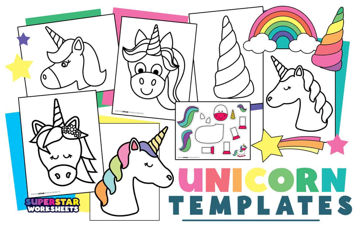 Unicorn Template -Worksheets Library
