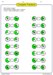 Third Grade Fraction worksheets | Free Printable Worksheets