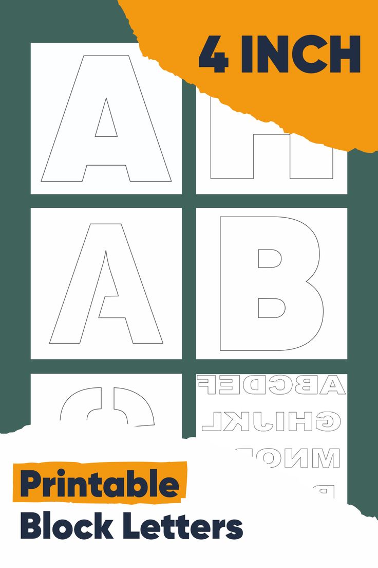 printable 4 inch stencils