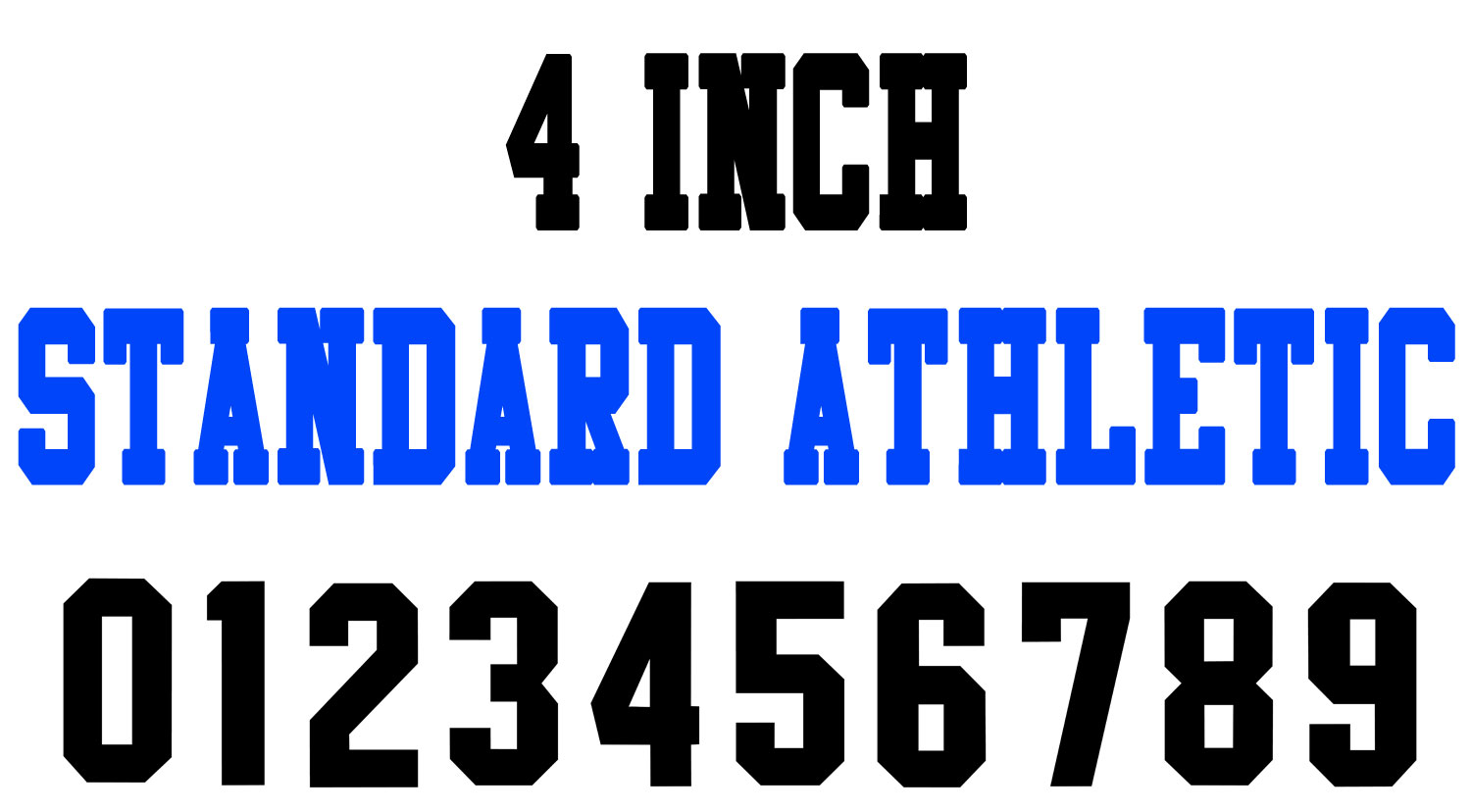 NumberStencils.Net - 4 Inch Standard Athletic Number Stencils (100 ...