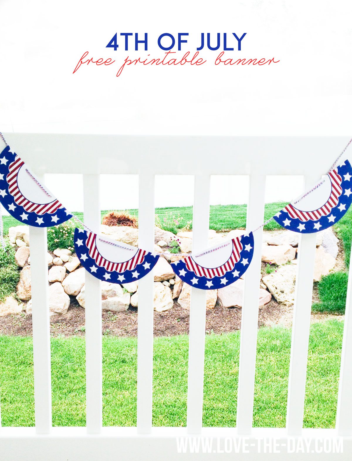 printable 4th of july banner