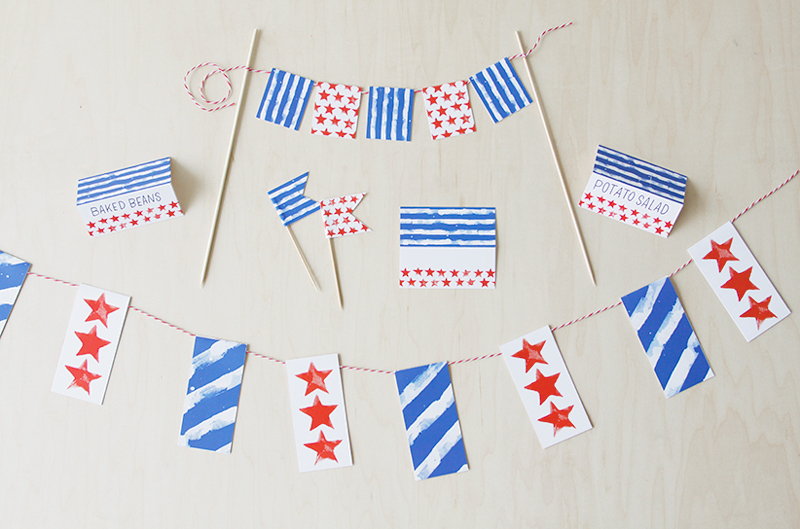 printable 4th of july banner