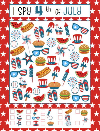 printable 4th of july games