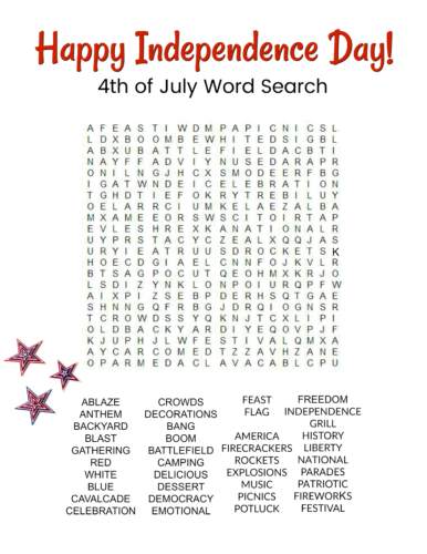 printable 4th of july games