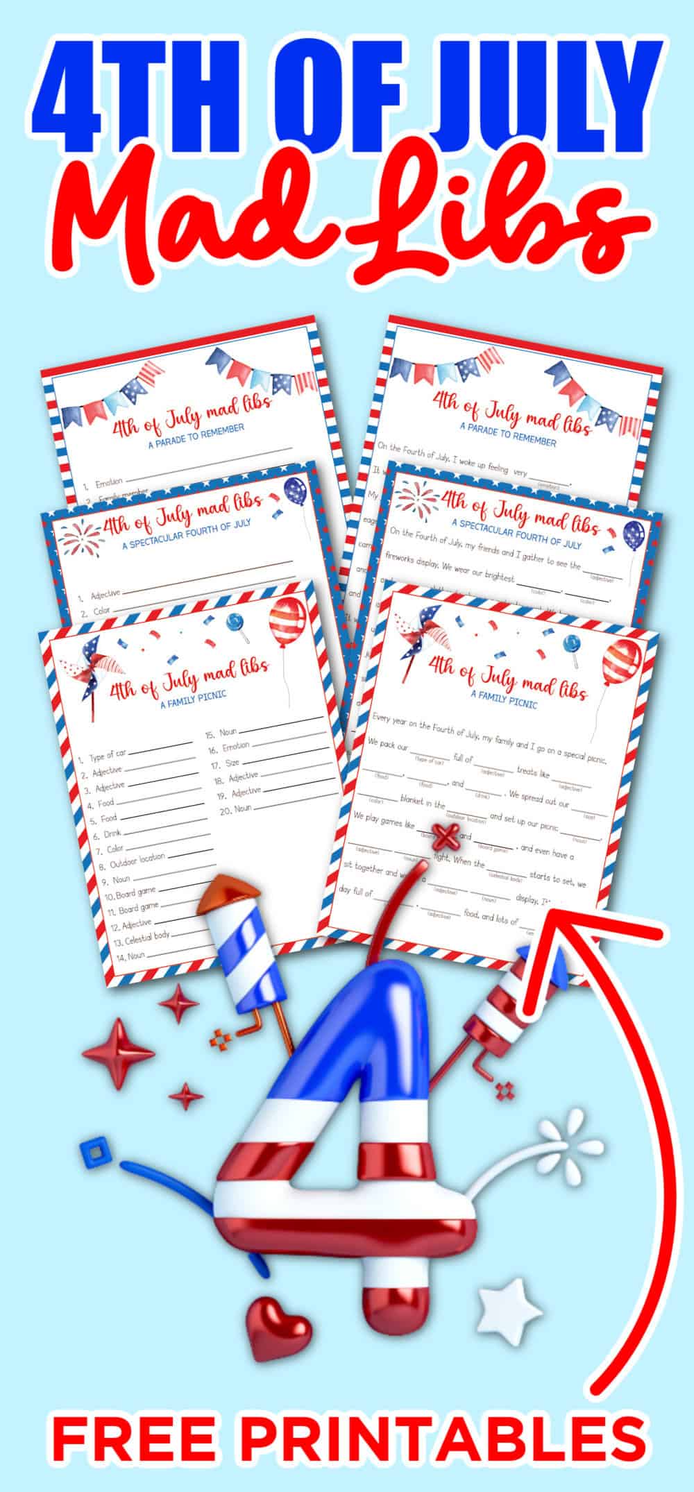 printable 4th of july mad libs