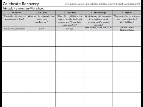 Celebrate Recovery 4th Step Training Guide for Step Study Groups