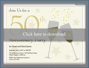 Printable 50th Anniversary Invitations | LoveToKnow