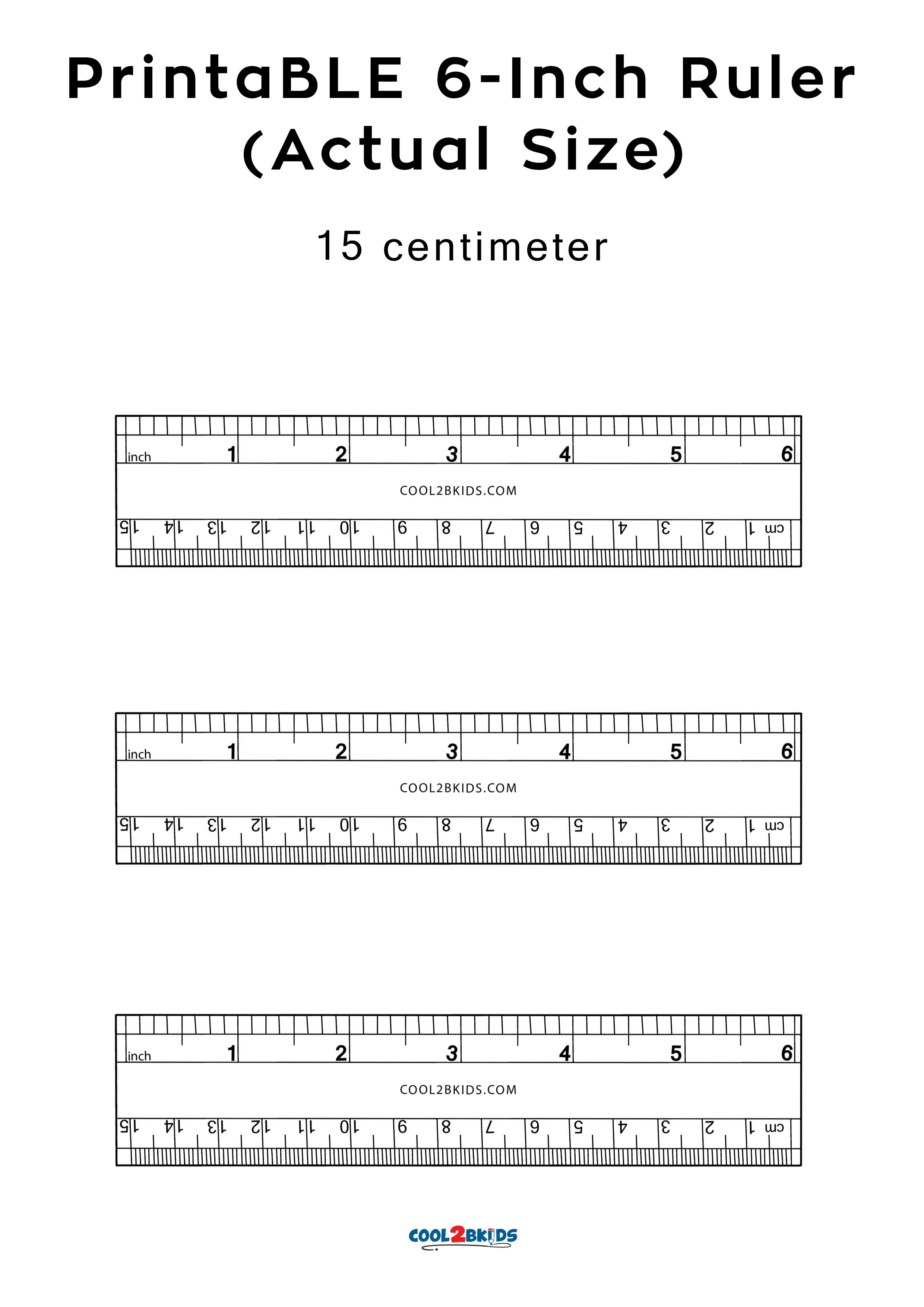 printable 6 inch paper ruler