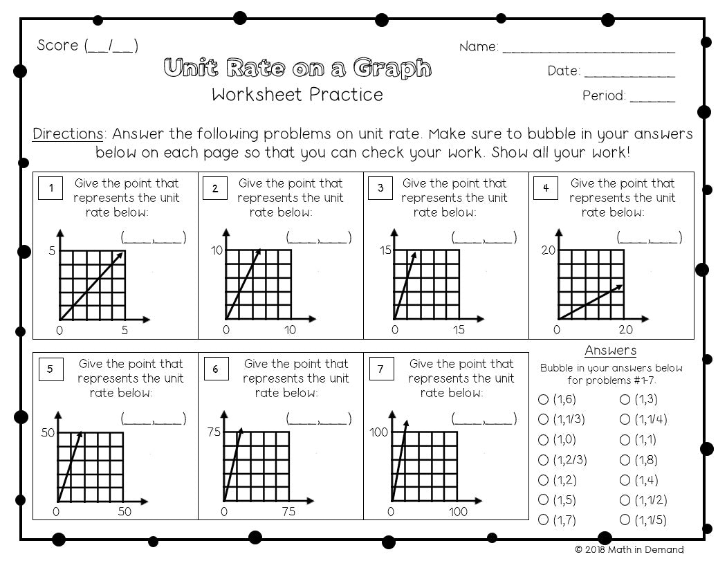 7th Grade Math Worksheets - Math in Demand