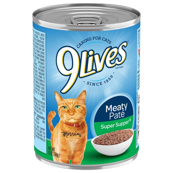 9 Lives 13 oz Meaty Pate Super Supper Cat Food - 00079100522293 ...
