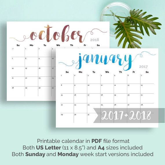 PRINTABLE Calendar 2024 Large Wall Calendar 2024-2025 Calendar ...