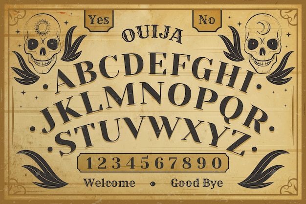printable a4 ouija board