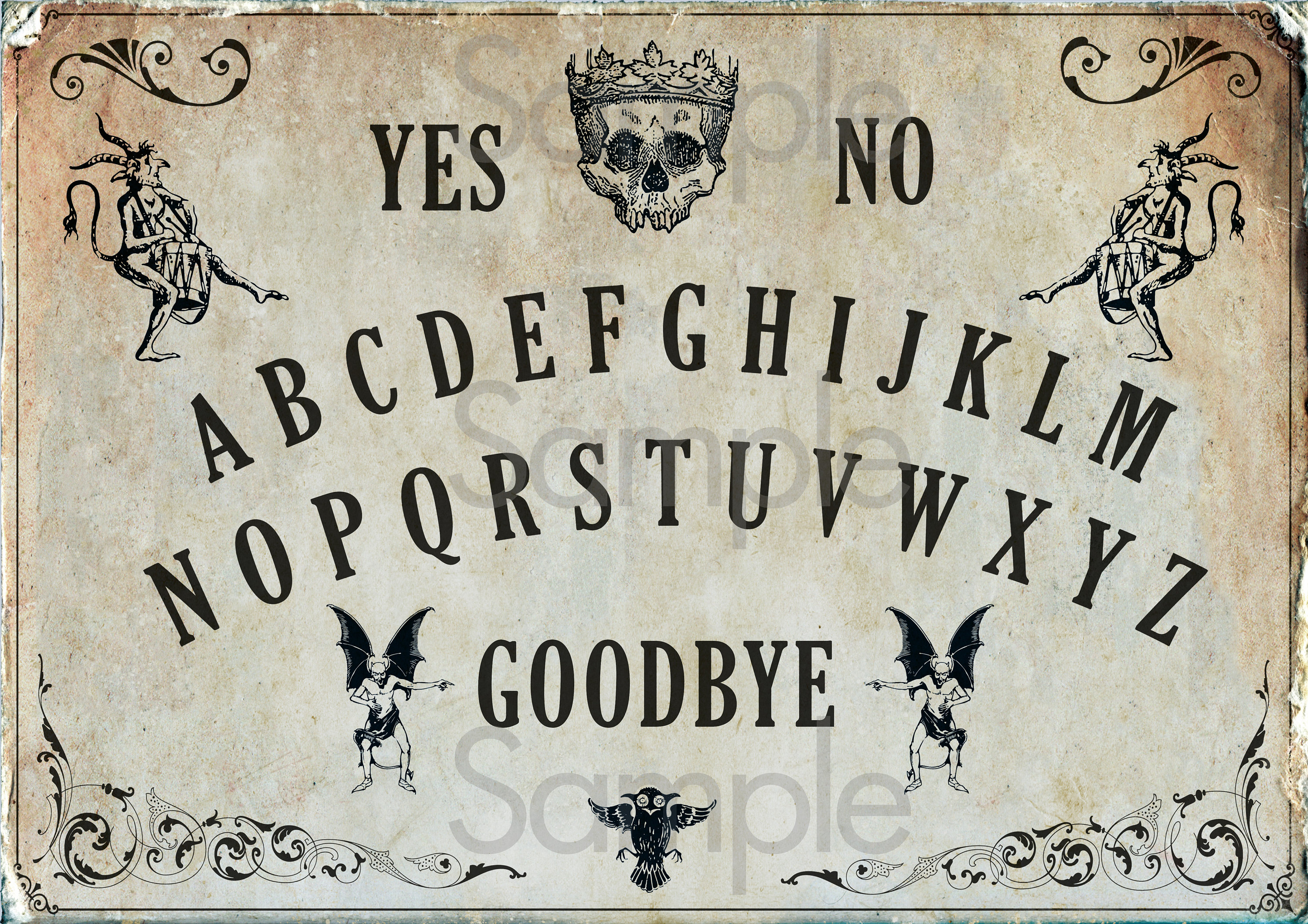 printable a4 ouija board