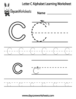 Preschool Alphabet Worksheets
