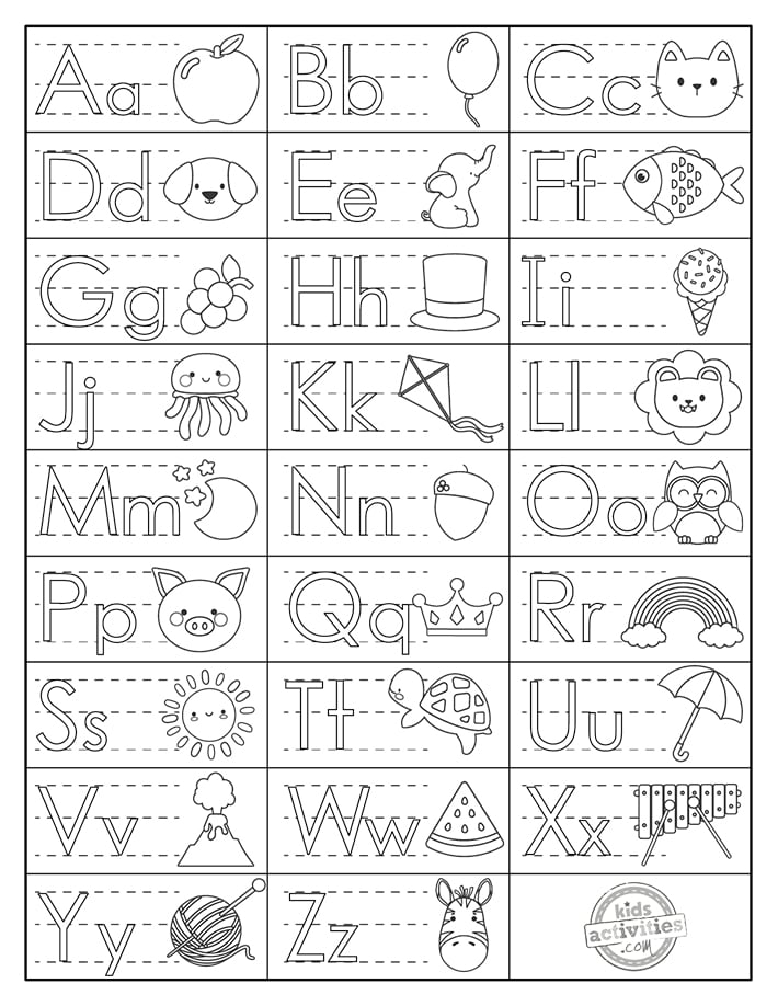 printable abc worksheet for toddlers