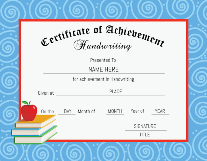 Free printable, customizable academic certificate templates 