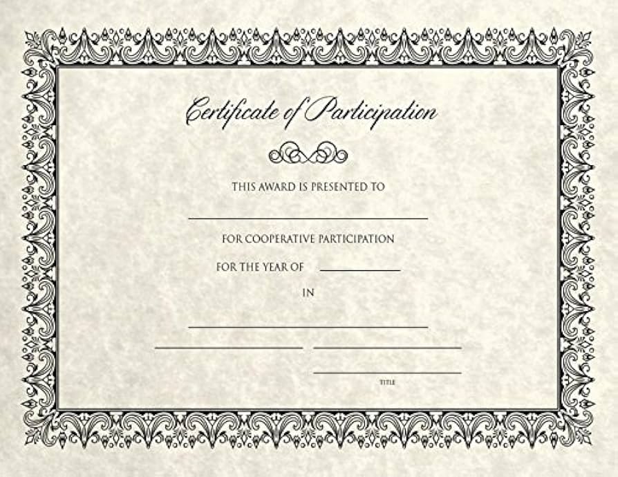 Free Blank Certificate Templates - Unlimited Use