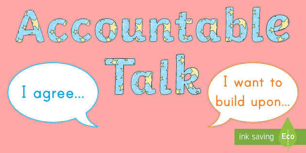 printable accountable talk posters