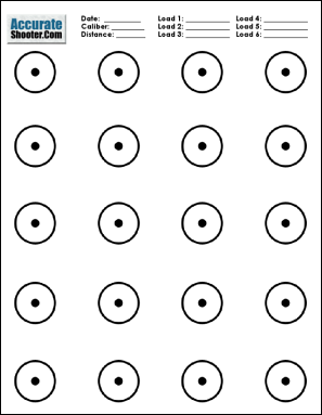 FREE Targets for Load Development, Training, and Fun Shooting ...