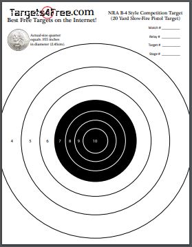 NRA Targets (Printable for FREE) - Targets4Free